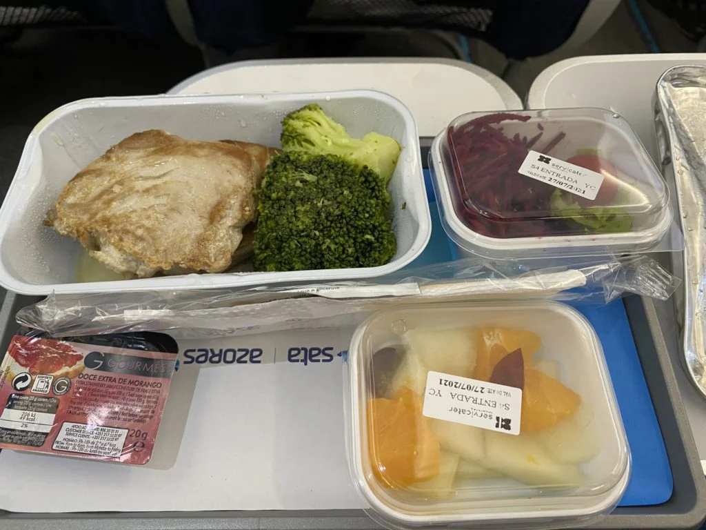 Azores Airline Gluten Free Meal