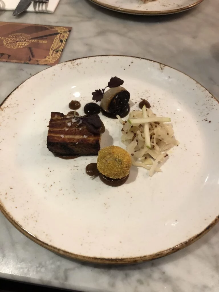 food on white plate