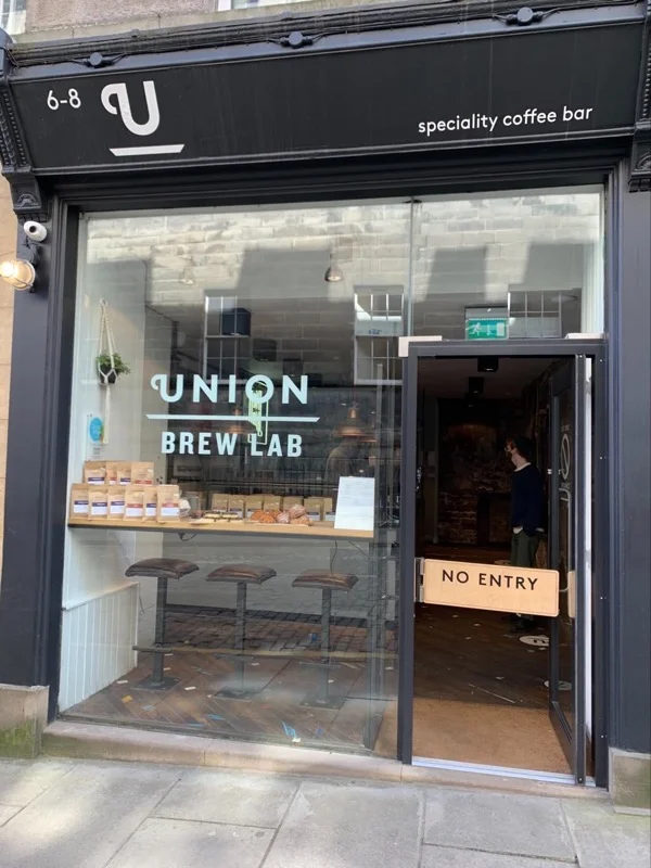 Union Brew Lab front of cafe
