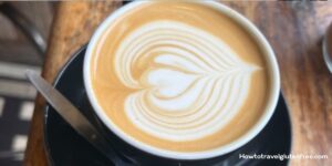 Coffee with latte art