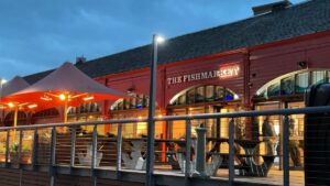 Red Fishmarket restaurant from outside,